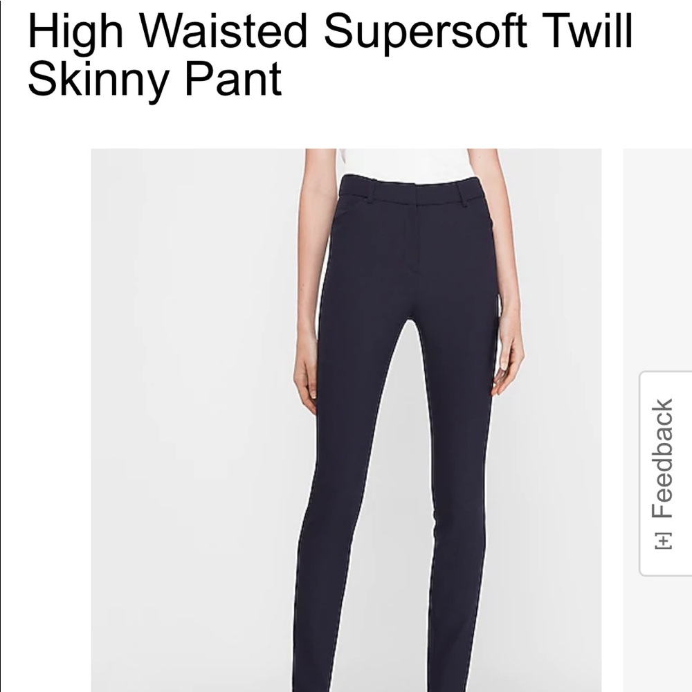 Express Supersoft Twill Pant in Navy